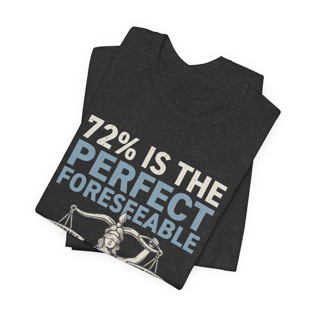 72% Is the Perfect Foreseeable Standard Law School Tee | Law Frog RN Esq.