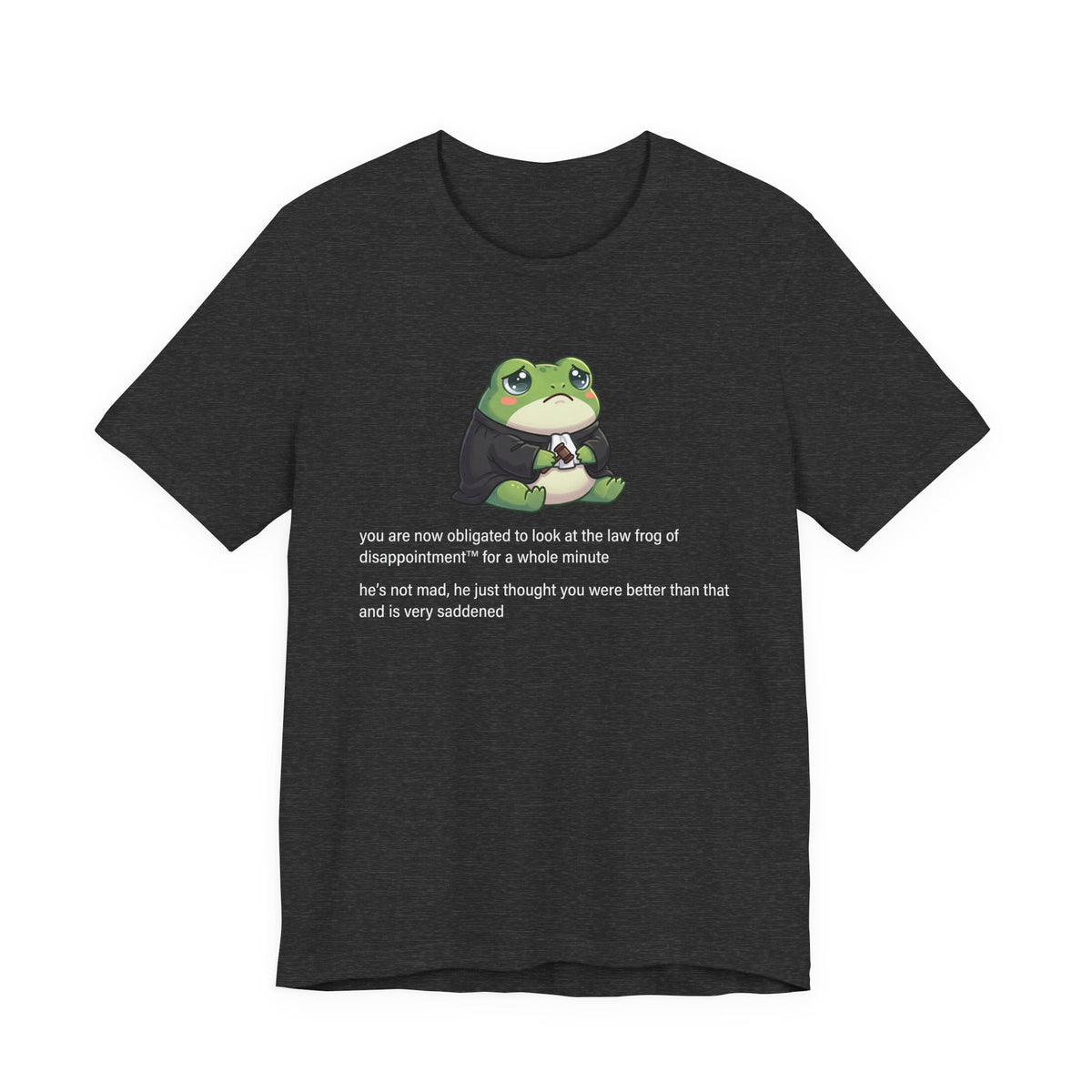 Law Frog of Disappointment Tee, Dark Colors | Law Frog RN Esq.
