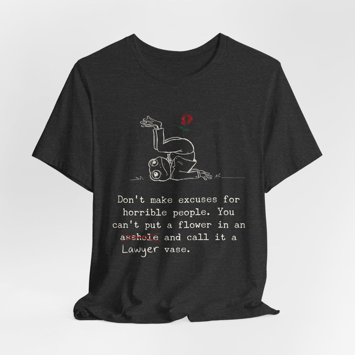 Lawyer Vase Law Frog Tee, Dark Colors | Law Frog RN Esq.