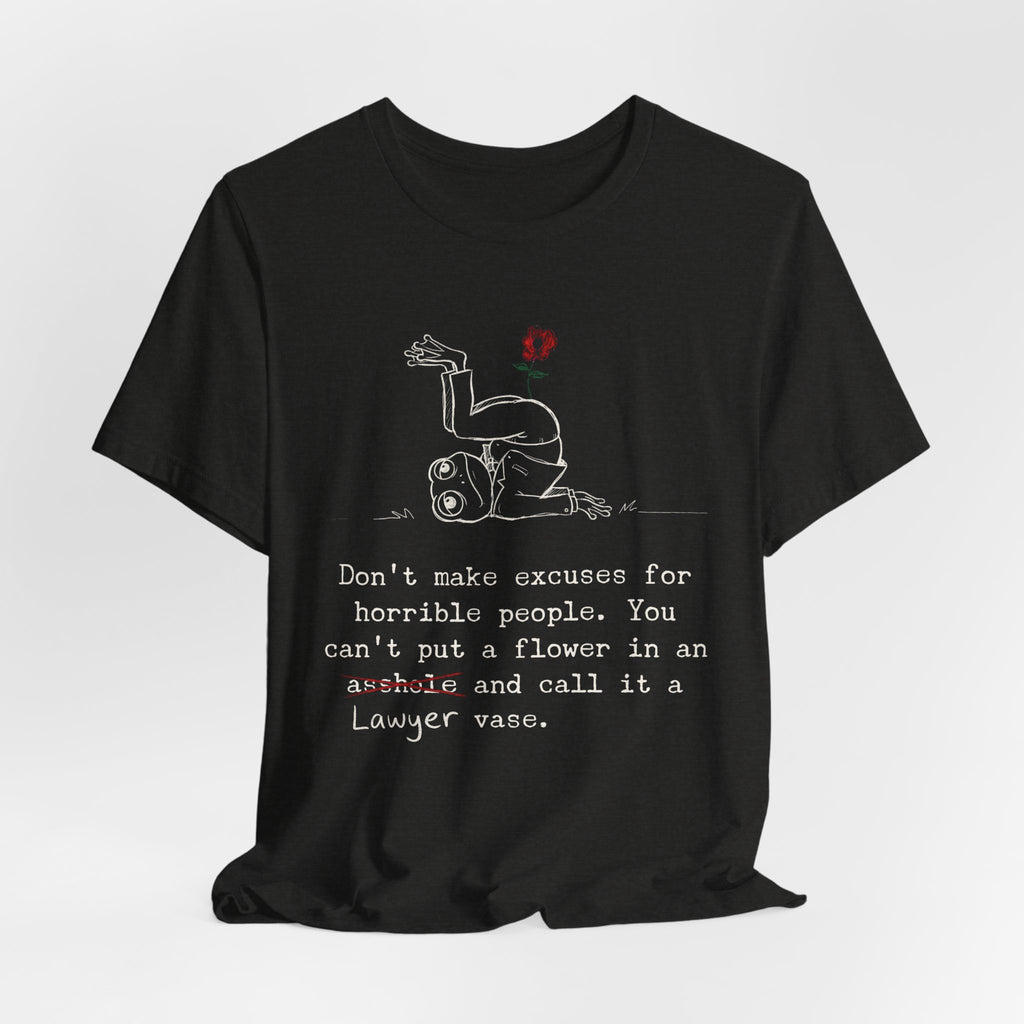 Lawyer Vase Law Frog Tee, Dark Colors | Law Frog RN Esq.