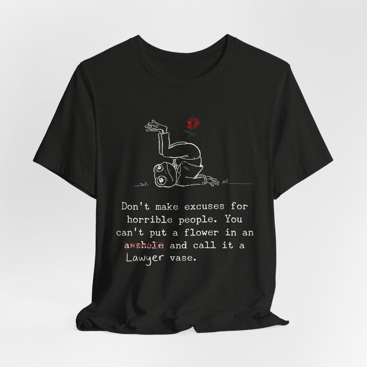 Lawyer Vase Law Frog Tee, Dark Colors | Law Frog RN Esq.