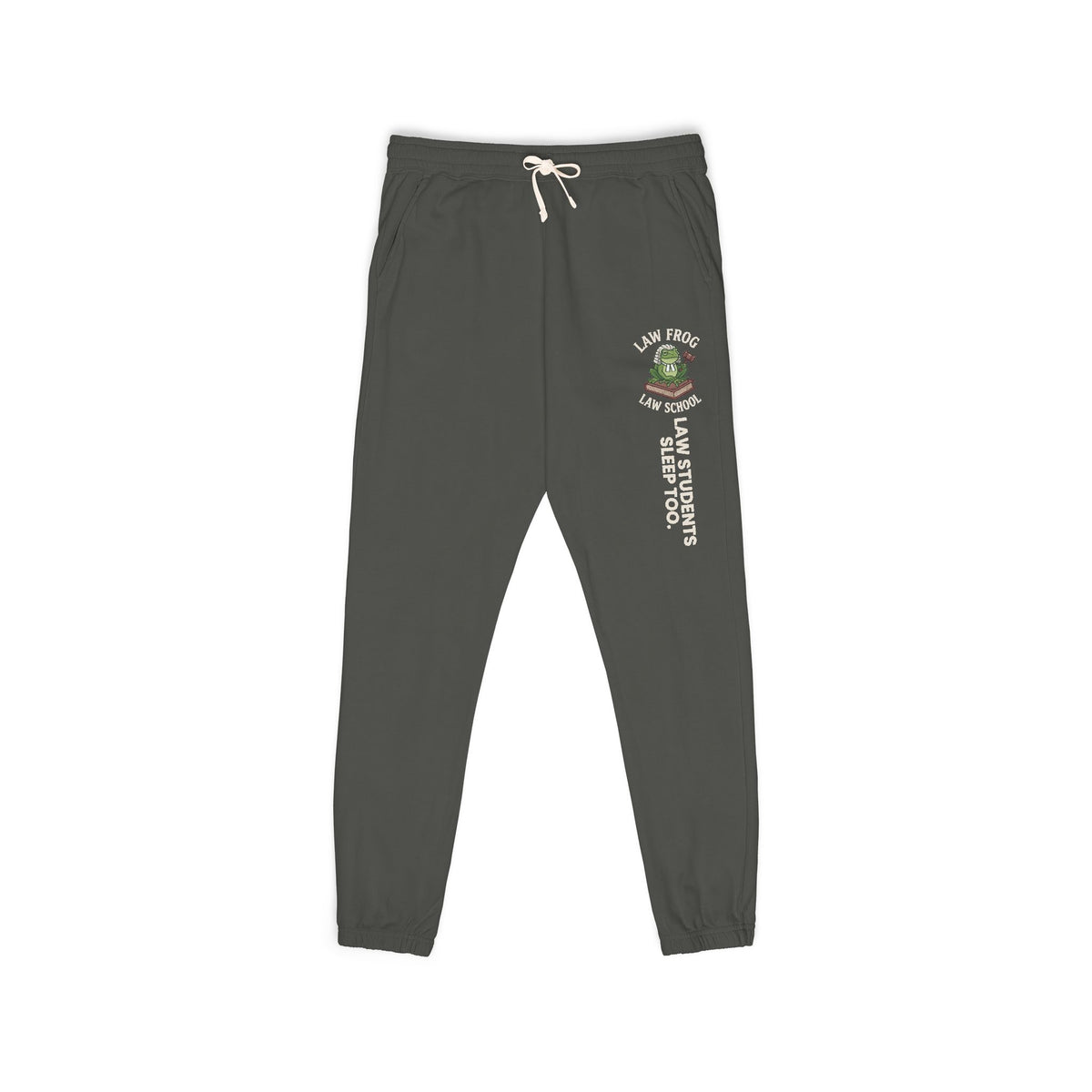 Law Students Sleep Too Comfort Colors Sweatpants, Dark Colors | Law Frog RN Esq.