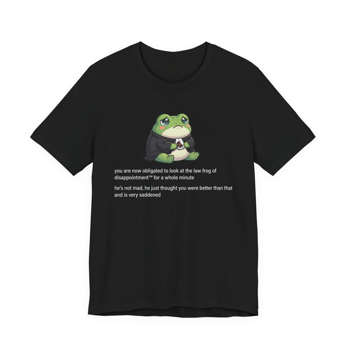 Law Frog of Disappointment Tee, Dark Colors | Law Frog RN Esq.