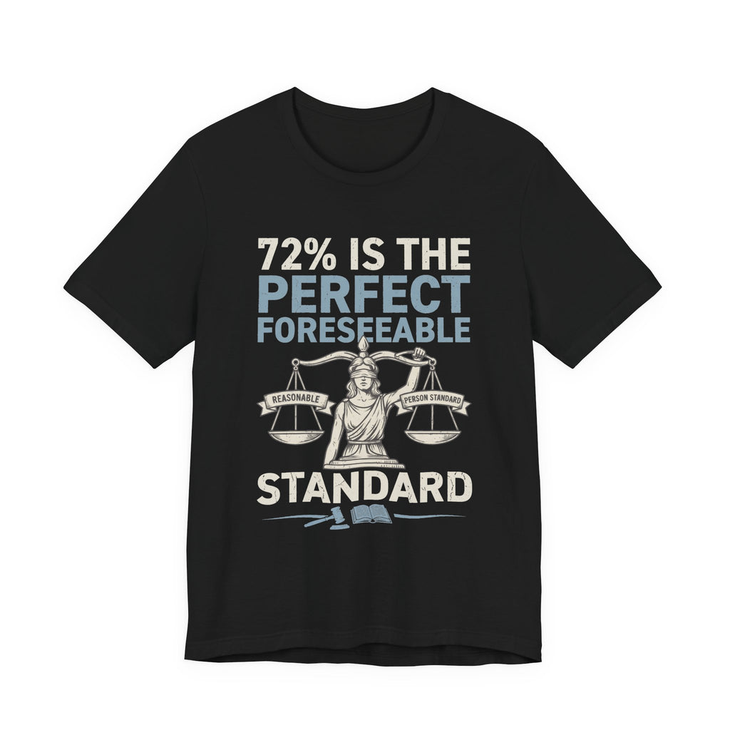 72% Is the Perfect Foreseeable Standard Law School Tee | Law Frog RN Esq.