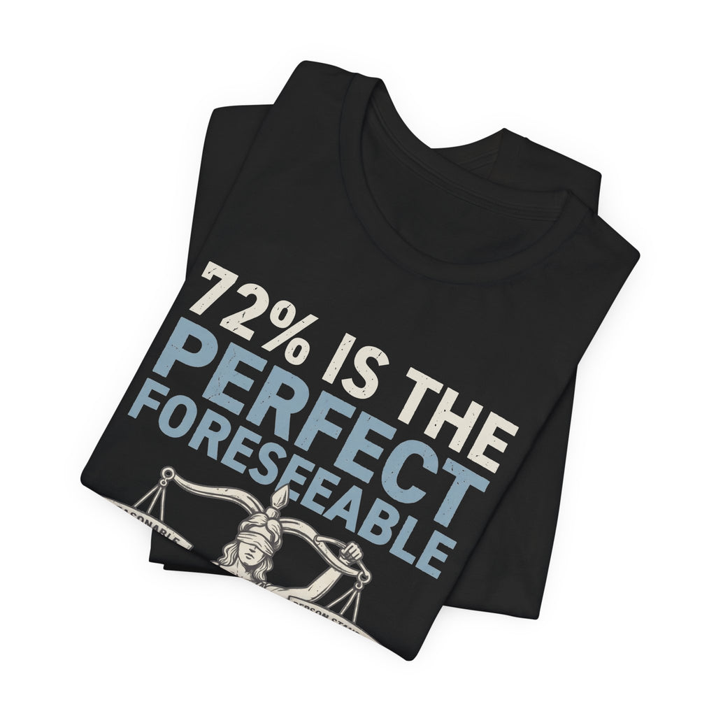 72% Is the Perfect Foreseeable Standard Law School Tee | Law Frog RN Esq.