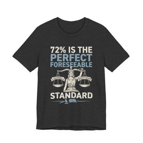 72% Is the Perfect Foreseeable Standard Law School Tee | Law Frog RN Esq.