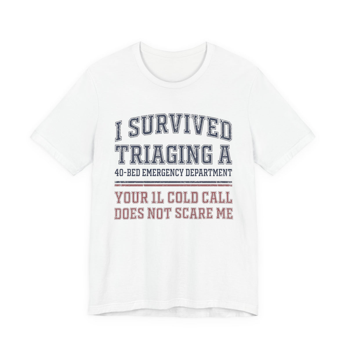 I Survived Triaging a 40-Bed ED Nurse Tee | Law Frog RN Esq.