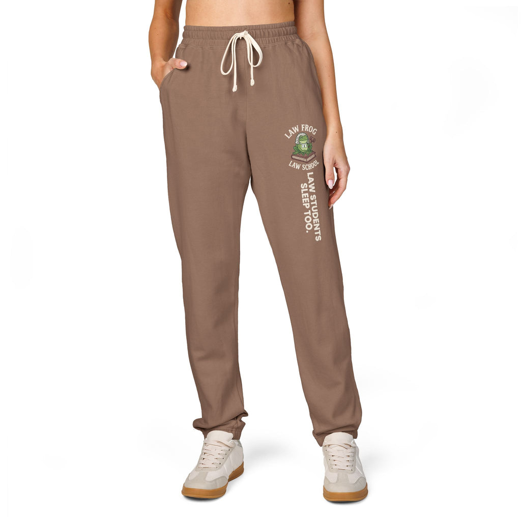 Law Students Sleep Too Comfort Colors Sweatpants, Dark Colors | Law Frog RN Esq.