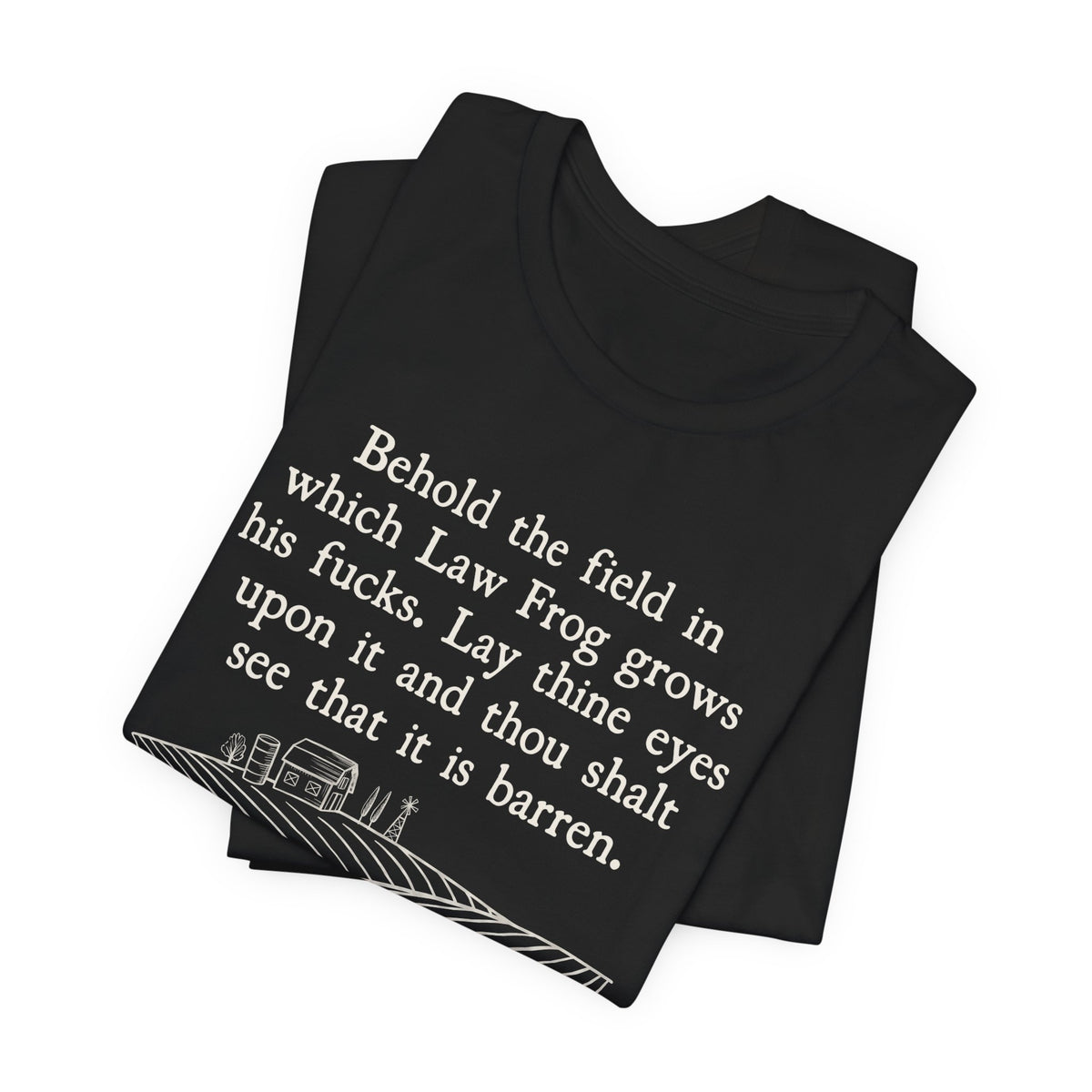 Behold the Field Law Frog Tee, Dark Colors | Law Frog RN Esq.