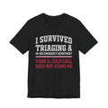 I Survived Triaging a 40-Bed ED Nurse Tee, Dark Colors | Law Frog RN Esq.