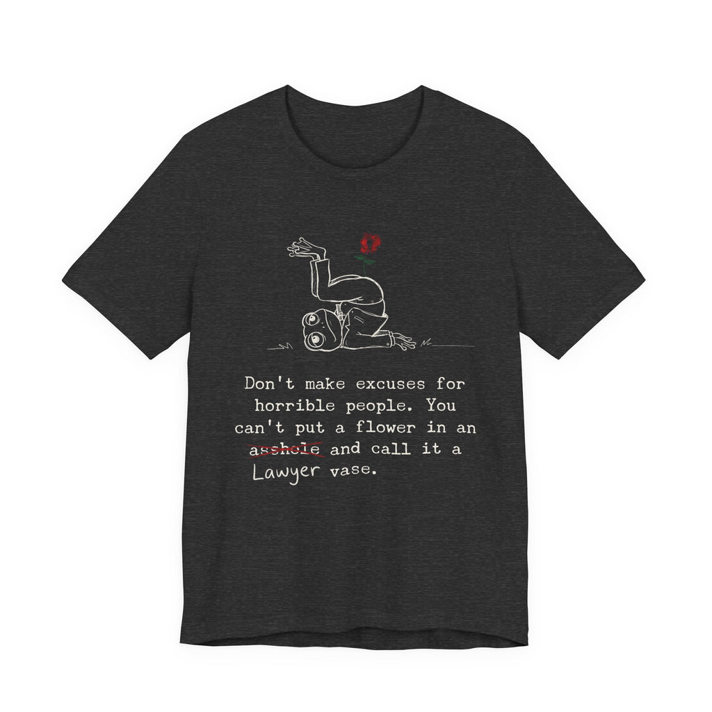 Lawyer Vase Law Frog Tee, Dark Colors | Law Frog RN Esq.