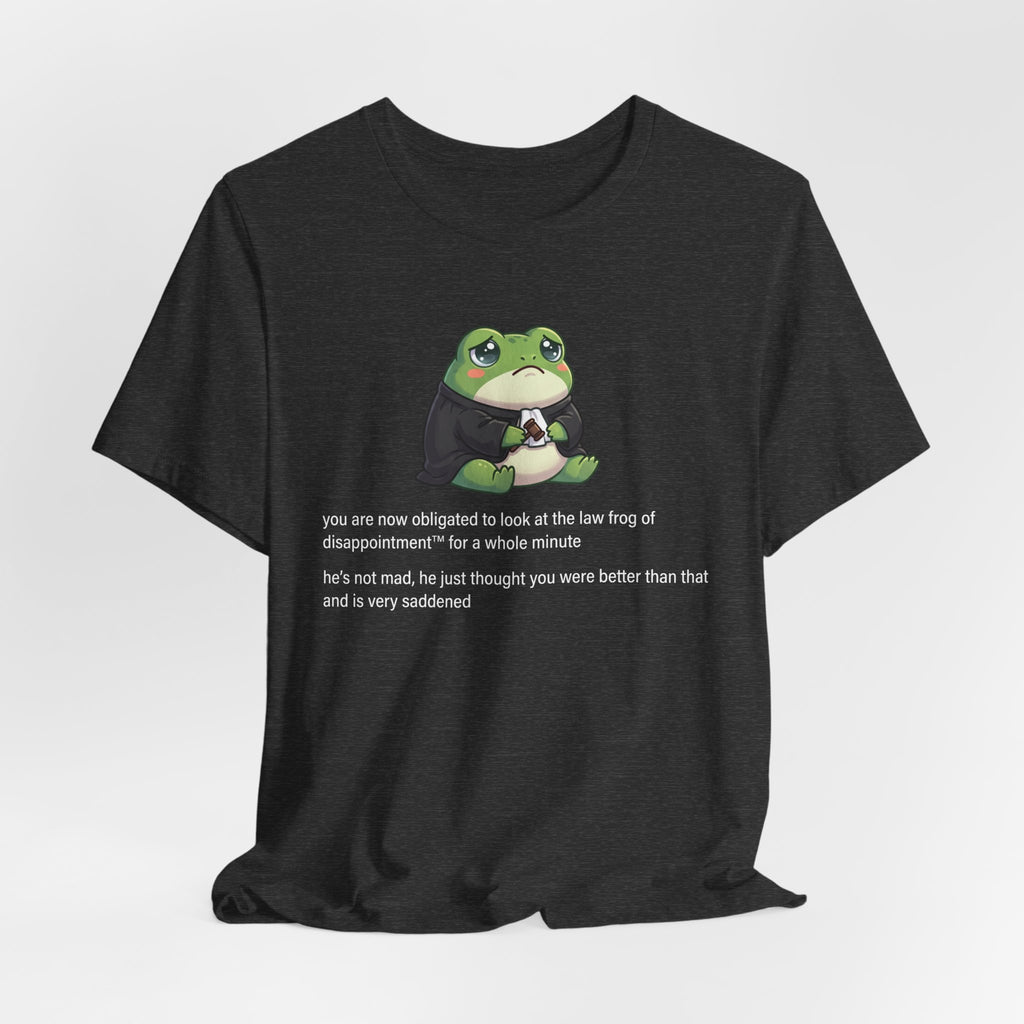 Law Frog of Disappointment Tee, Dark Colors | Law Frog RN Esq.