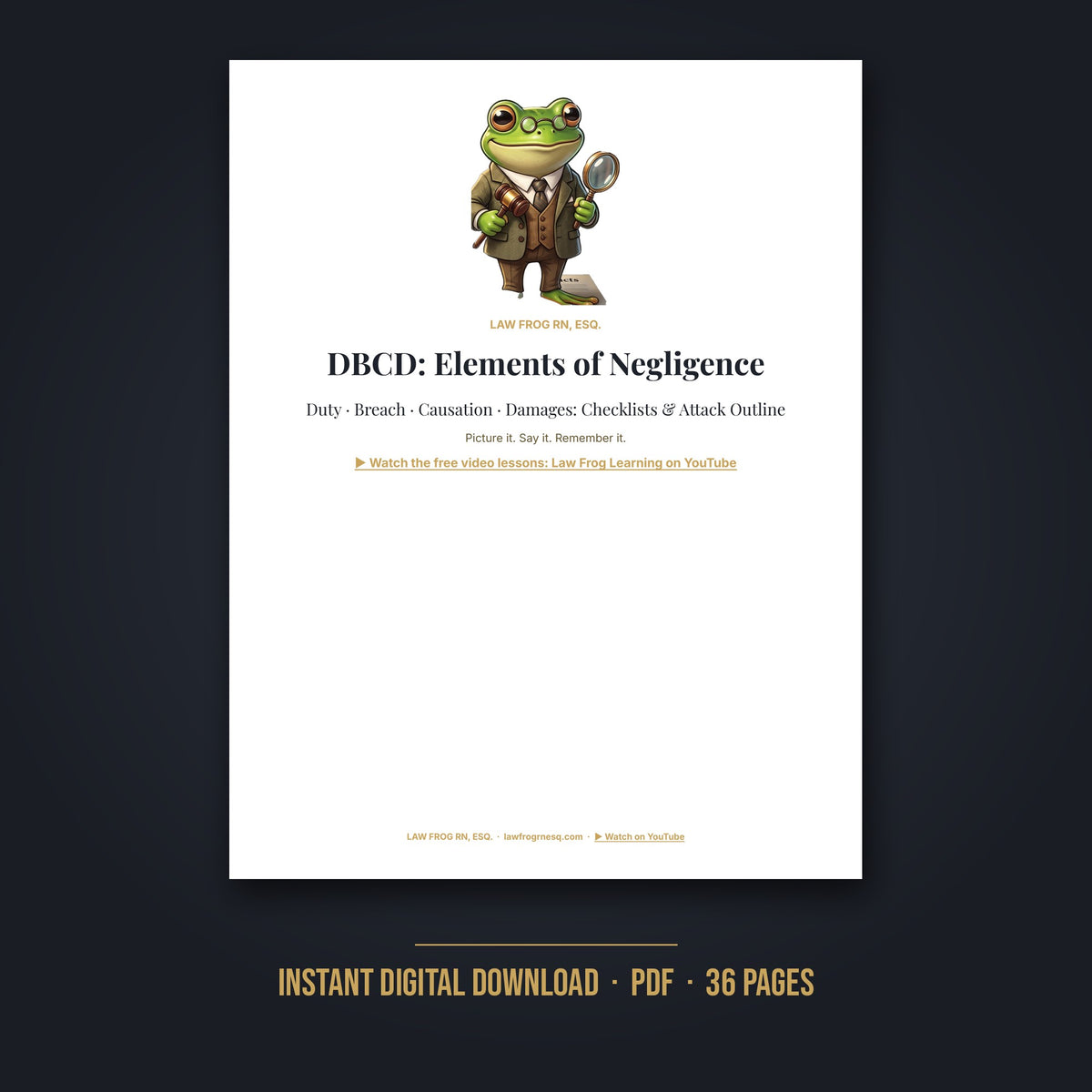 DBCD Negligence guide cover