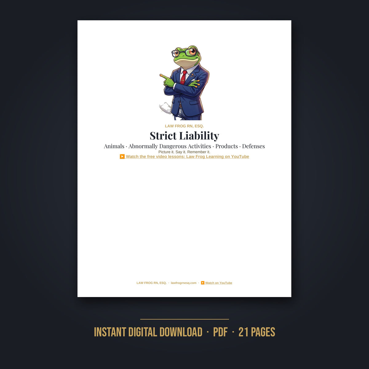 Strict Liability outline cover