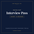 Law Frog RN, Esq. Interview Coach — Interview Pass, 30 days of AI