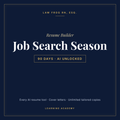 Law Frog RN, Esq. Resume Builder — Job Search Season, 90 days of AI