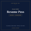 Law Frog RN, Esq. Resume Builder — Resume Pass, 30 days of AI